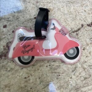 Others Follow Pink Scooter Luggage Tag